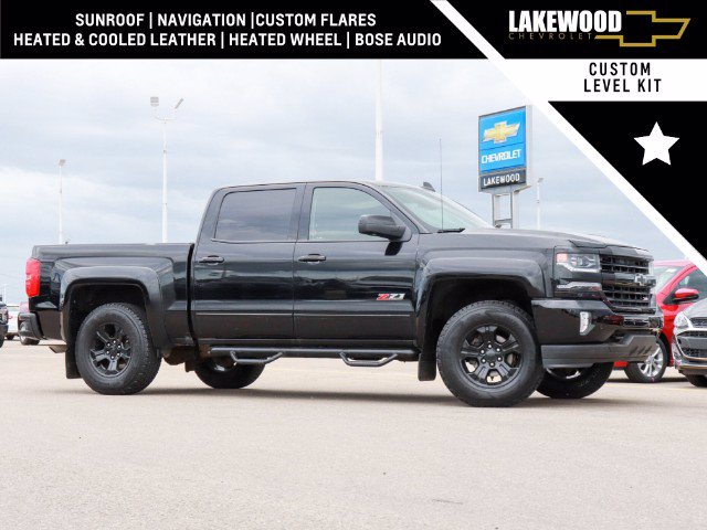 Pre-Owned 2017 Chevrolet Silverado 1500 2LZ Z71 Midnight Edition 4WD ...